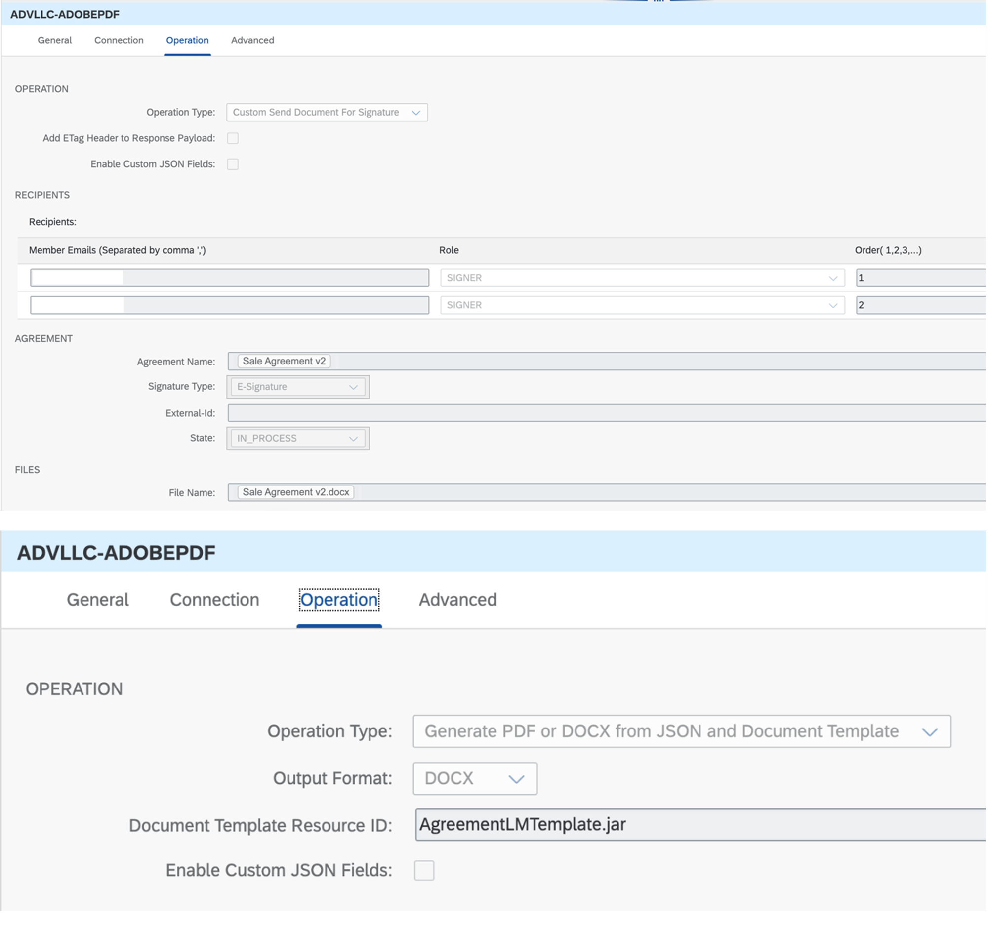 SAP Microsoft Adobe IntegrationV1 SAP Microsoft Adobe IntegrationV1