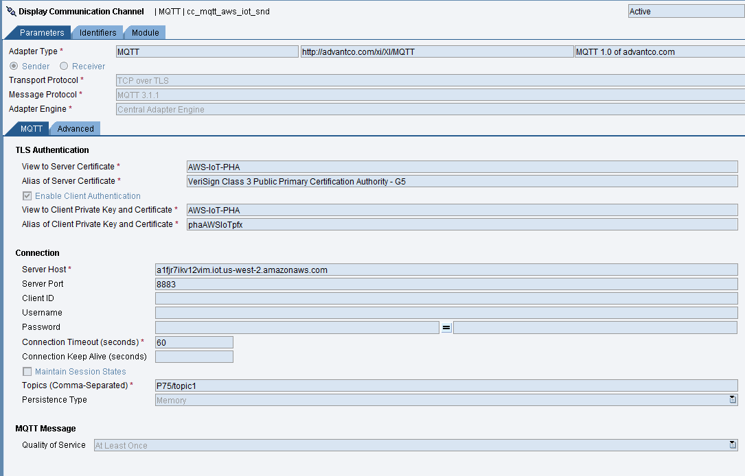 Advantco MQTT Adapter_PO