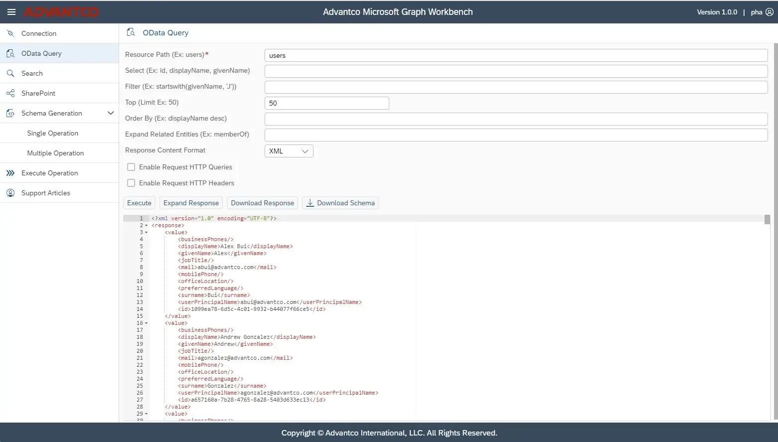 SAP Microsoft Graph workbench (1)